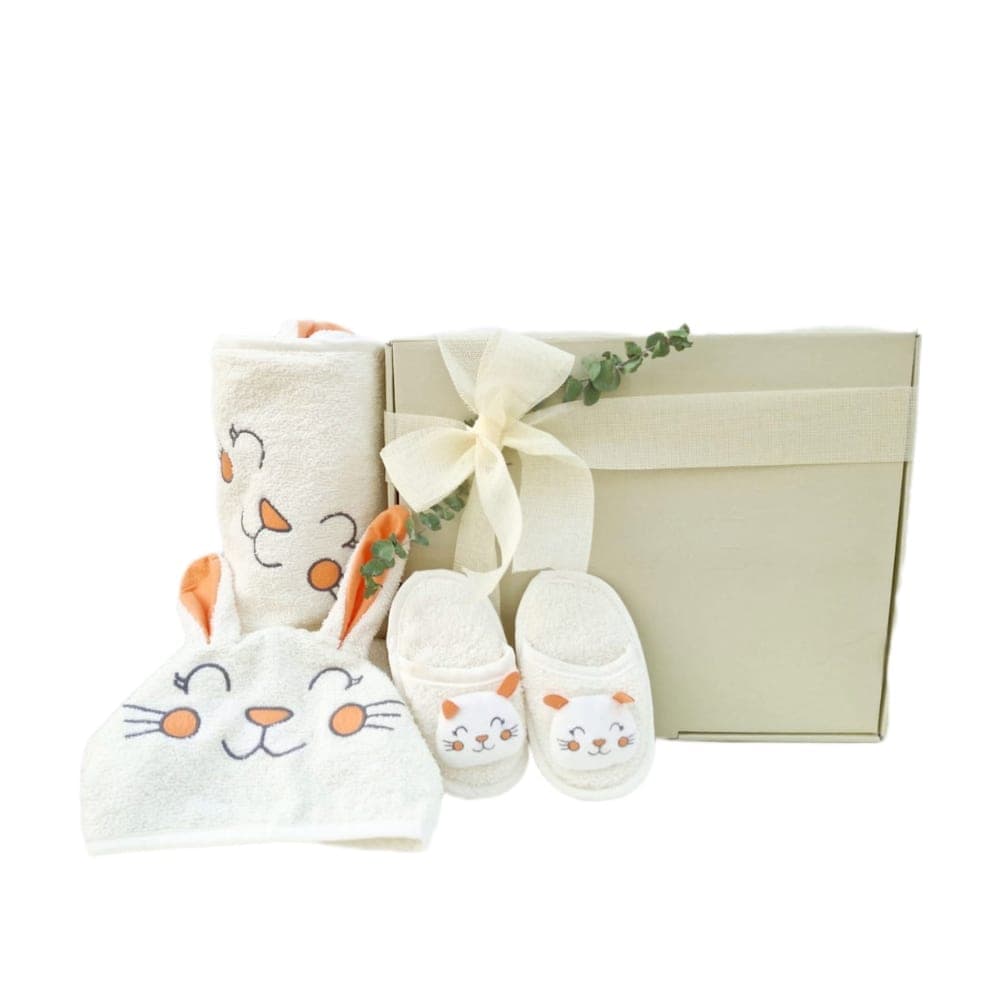 Orange Rabbit Robe Set