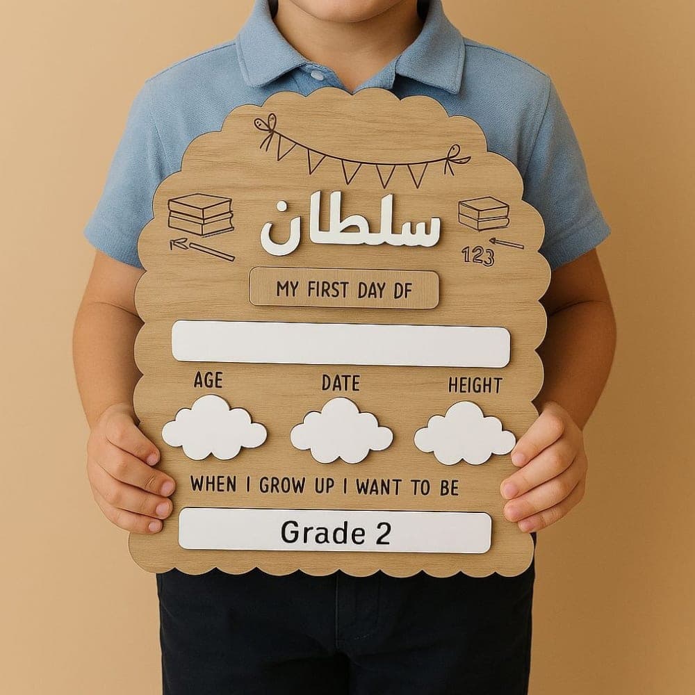 Cloud First Day Sign