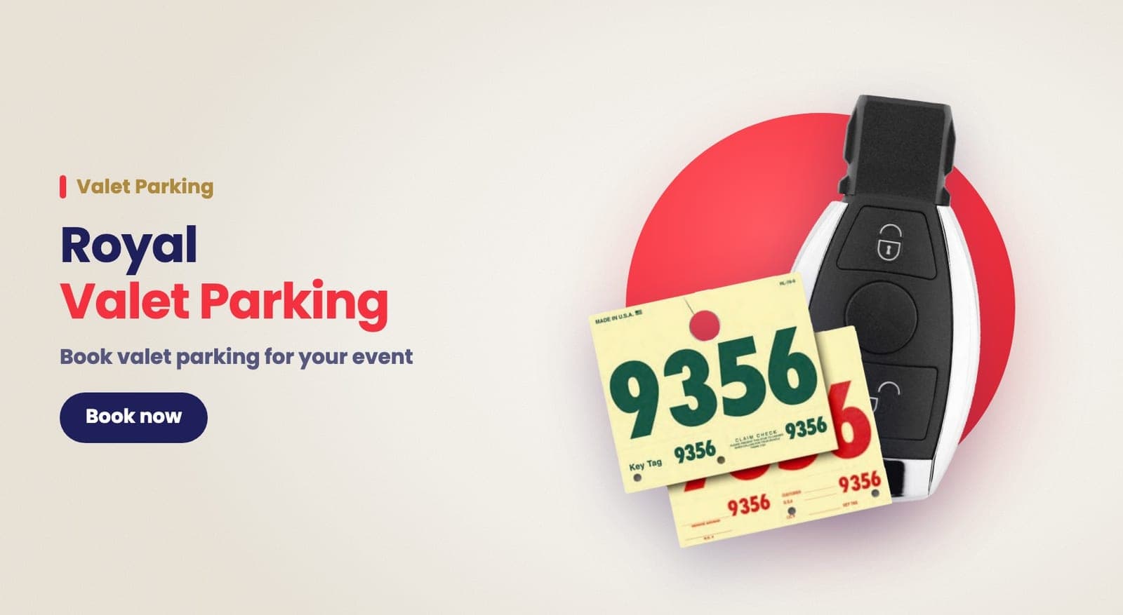 Book your valet parking