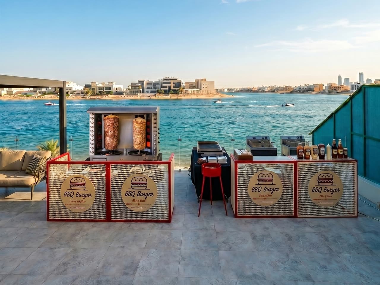 Beef Shawarma Station for 15-25 Persons