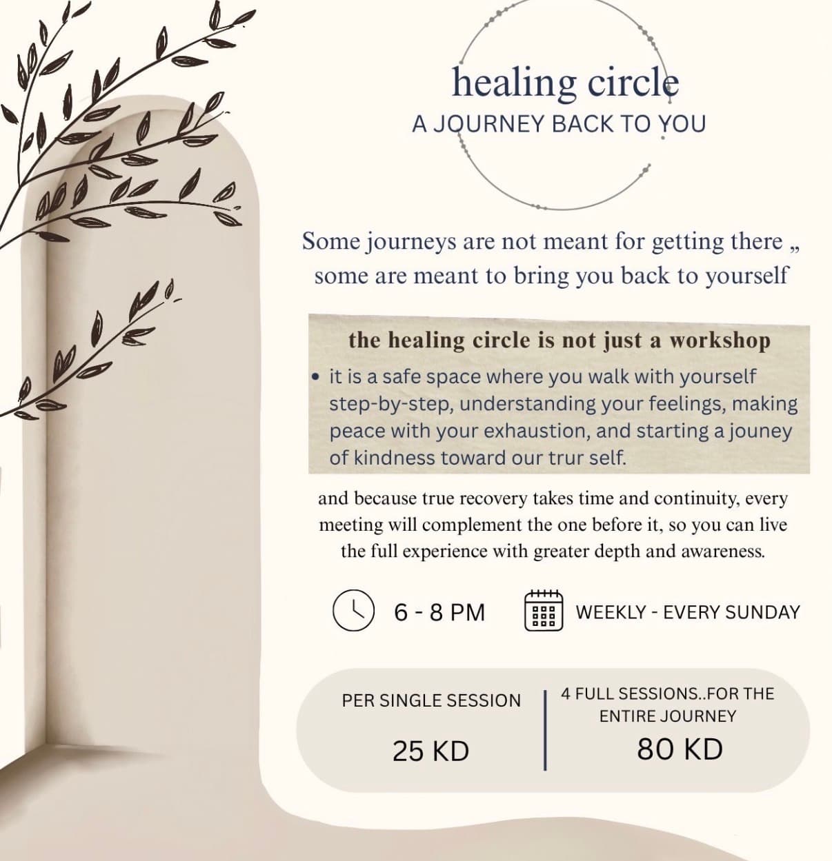 healing circle / دائرة التعافي