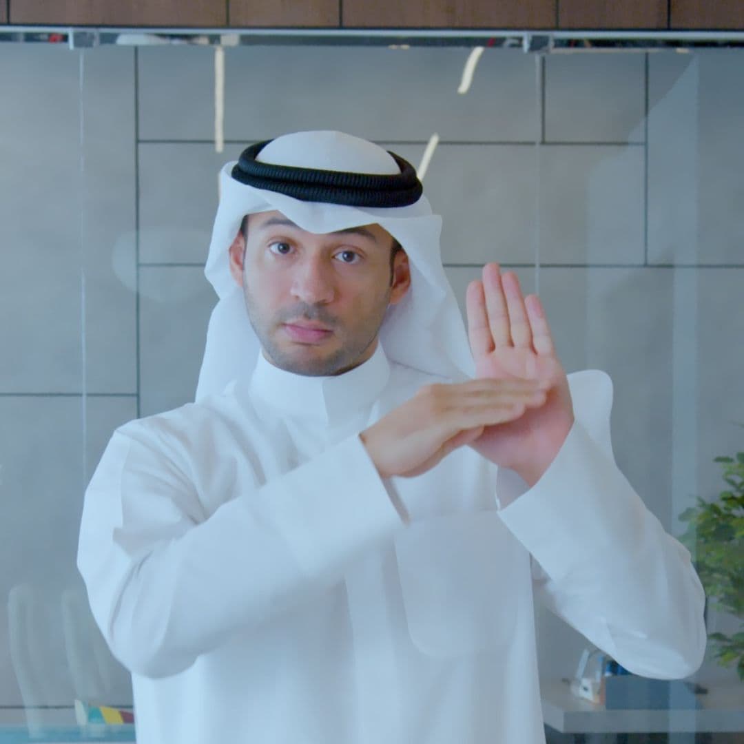 خدمة ترجمة لغة الإشارة للفيديو