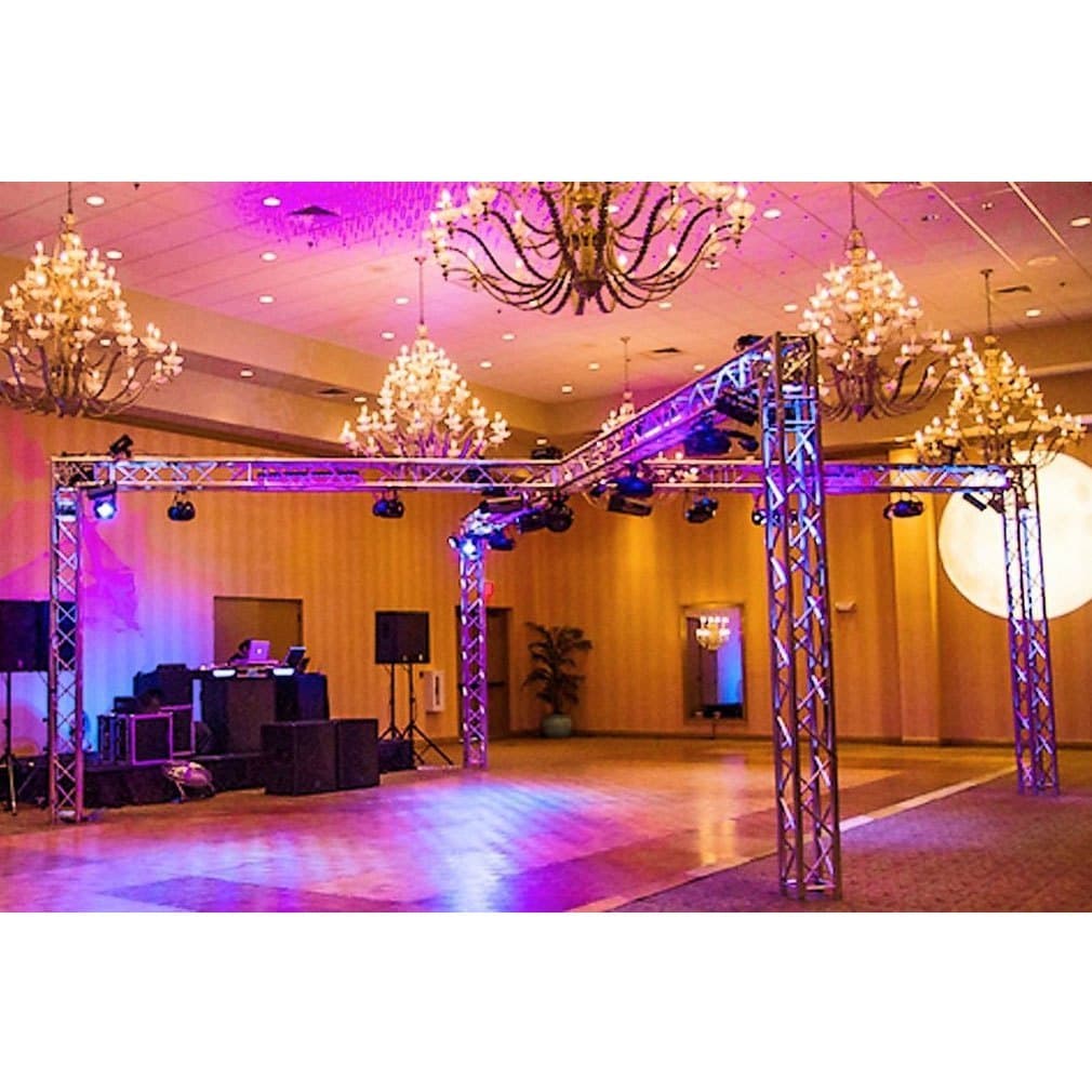 Terrace and wedding lighting for a small hall